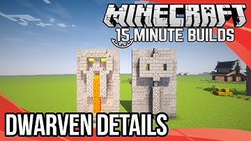 Minecraft 15-Minute Builds: Dwarven Details