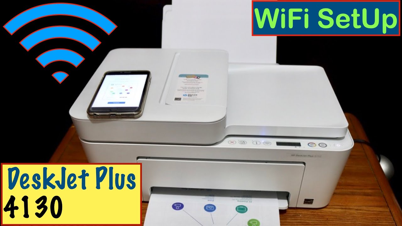 HP DeskJet Plus 4130 WiFi SetUp !! 