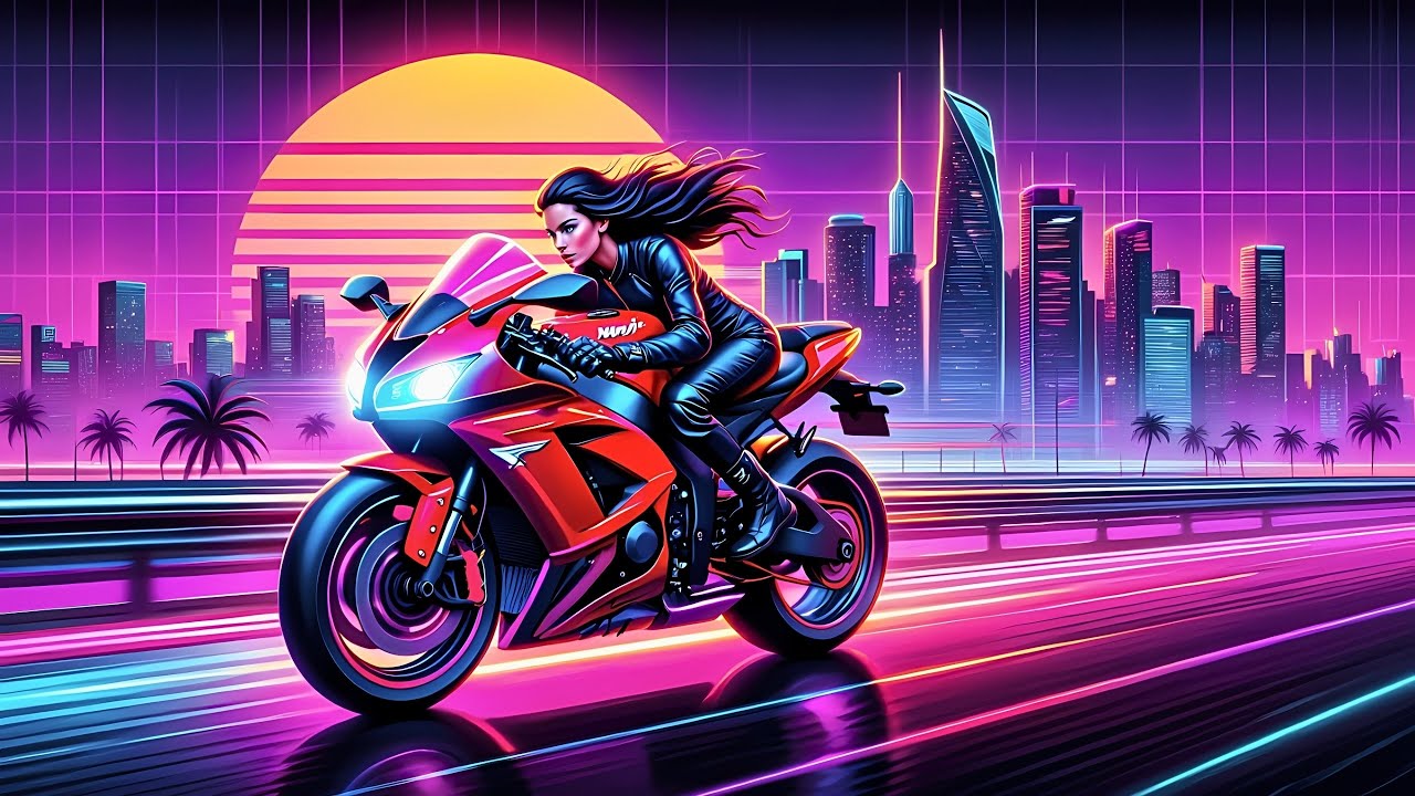 Synthwave & Retrowave Mix | Night Rider 1986 | Neon Motorcycle Dreams & 80s Drive Vibes