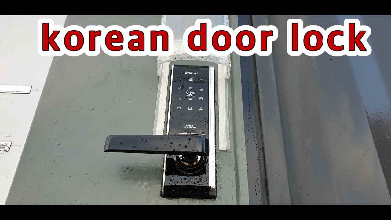 Korea Digital Door Lock / 방화문 무타공 도어락 YouTube