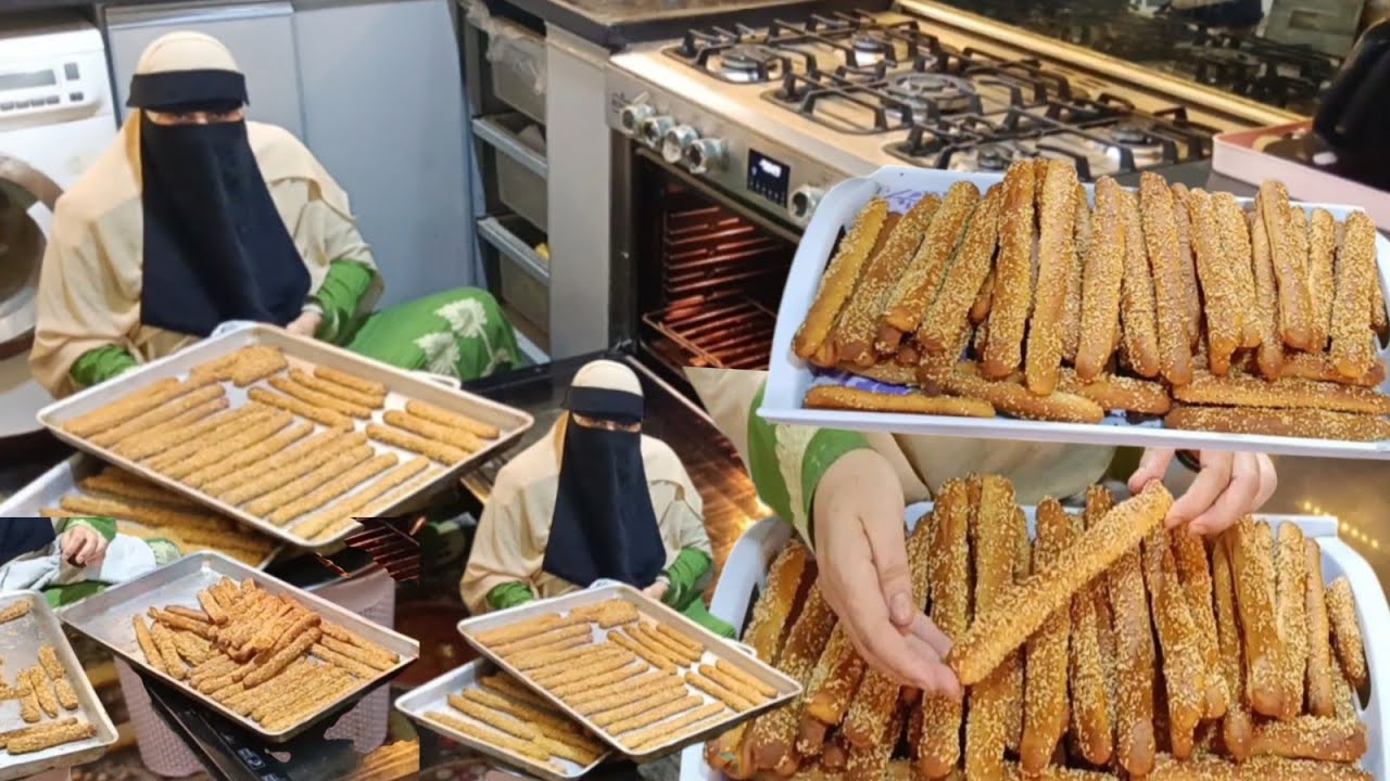 فاتها كتير اللي ما شافتش البقسماط بالطريقه دي بكيلو دقيق وشويه زيت هتعملي 3 كيلو من بقسماط اأفران 