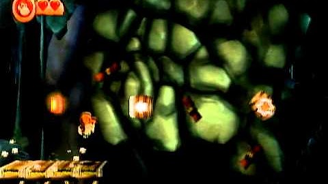 Donkey Kong Country Returns - Playthrough - "RICKETY RAILS"