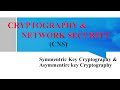 Understanding Symmetric & Asymmetric Key Cryptography with Diagrams | Lec-16 π