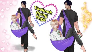 Taekook Flying Yoga 🧘‍♀️ // part-4  // Hindi dubbing