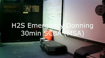 H2S Emergency Donning on MSA 30min SCBA  by gee