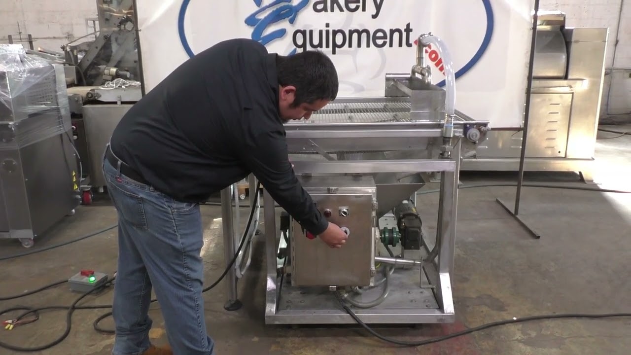 Fedco Glazing Conveyor With Pump, Running.