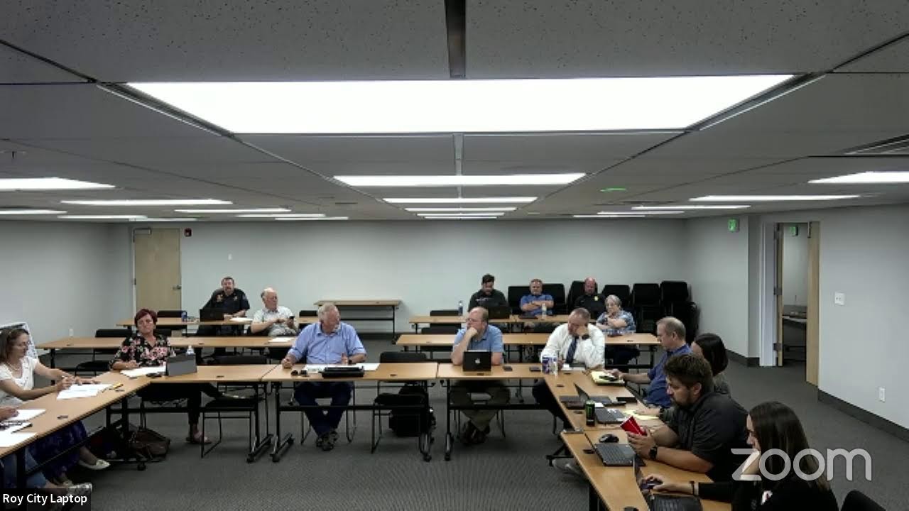 August 1, 2022 Roy City Council Special Work Session YouTube