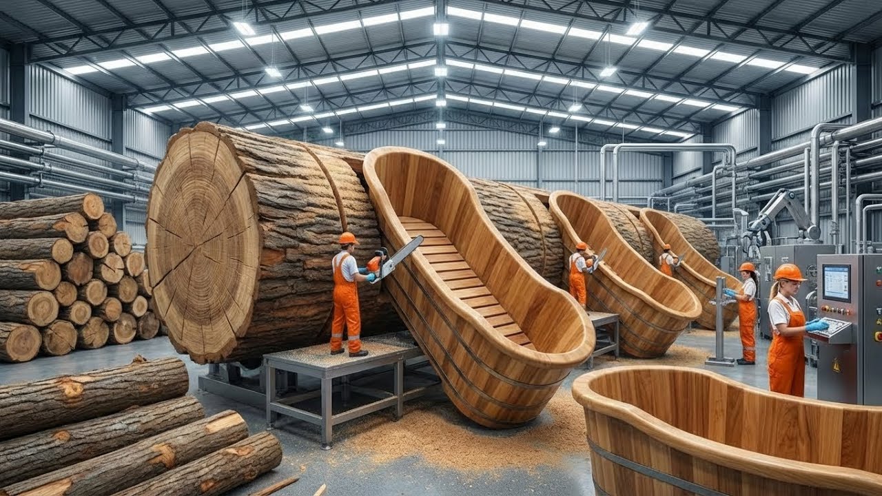 From Rotten Log to $10,000 Luxury Bathtub: The Woodworking Magic