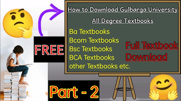 How to download Degree Textbooks Free college textbooks BA BCOM BSC MBA Course Full details in ಕನ್ನಡ