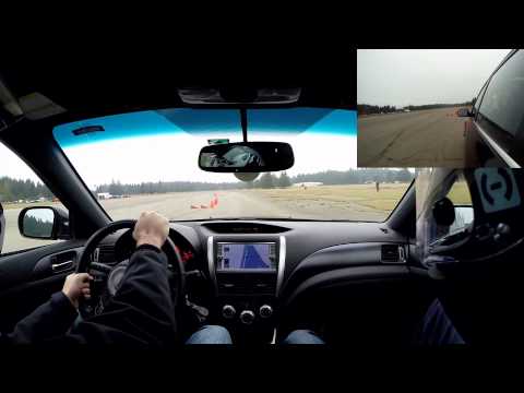 Subaru STI Autocross Gopro 3+. Funny call during run. Shelton, WA.10/20/2013.