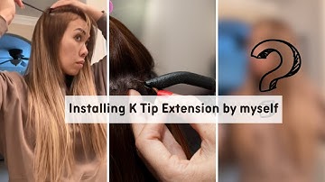 How to Install K Tip Hair Extensions by Myself | Hairstyles