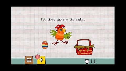 Logic Master 1 - Mind Twist Level 5 Solution | Put three eggs in the basket