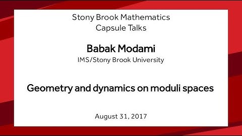 Geometry and dynamics on moduli spaces - Babak Modami