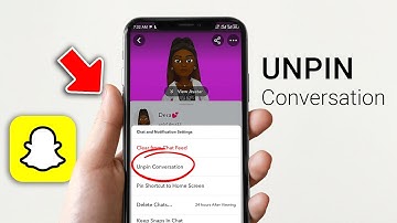 How to unpin Conversation in Snapchat