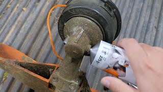 How to grease a Stihl strimmer head/brush cutter/weed eater/whippy | Tutorial/Walk Through