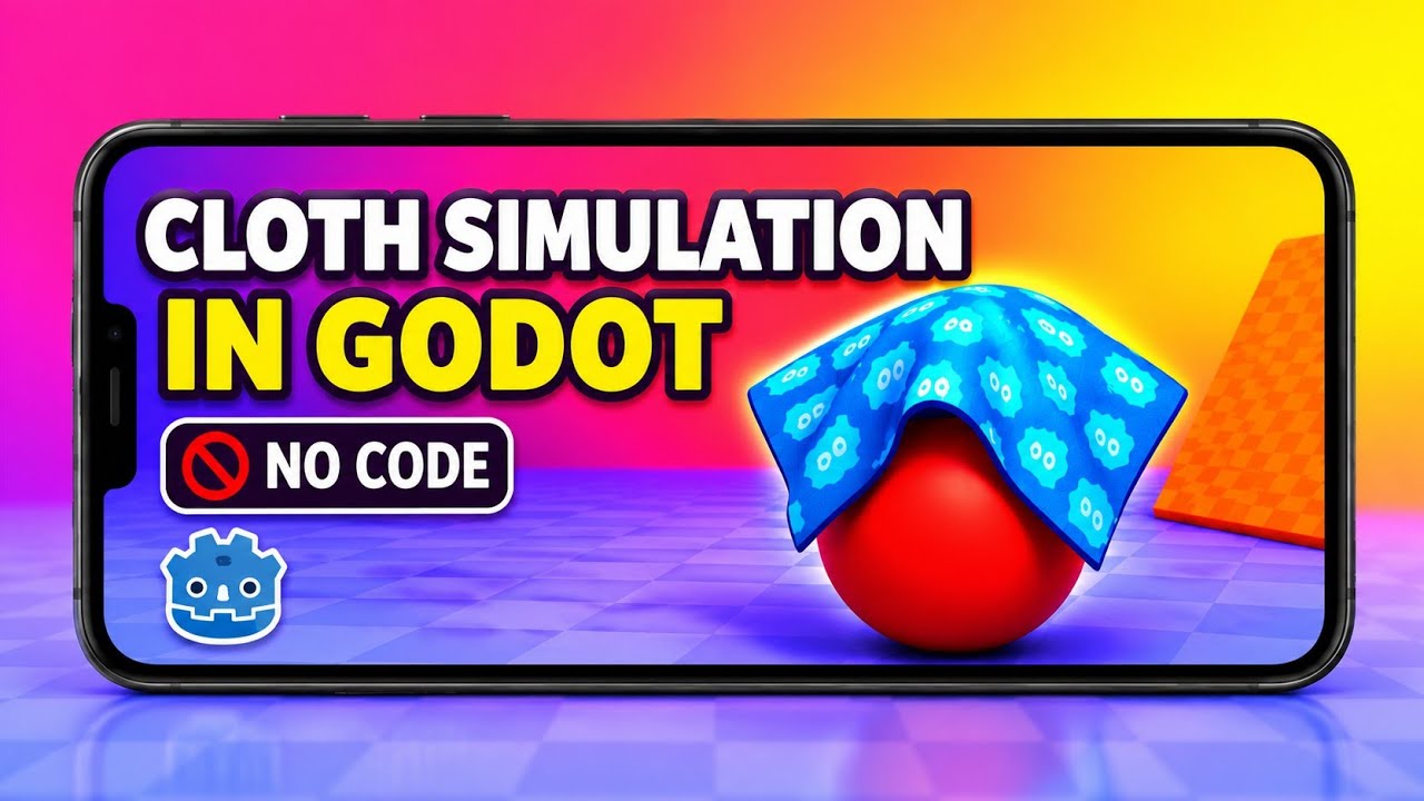 How to make cloth simulation in | Mobile | Godot | Tutorial - YouTube