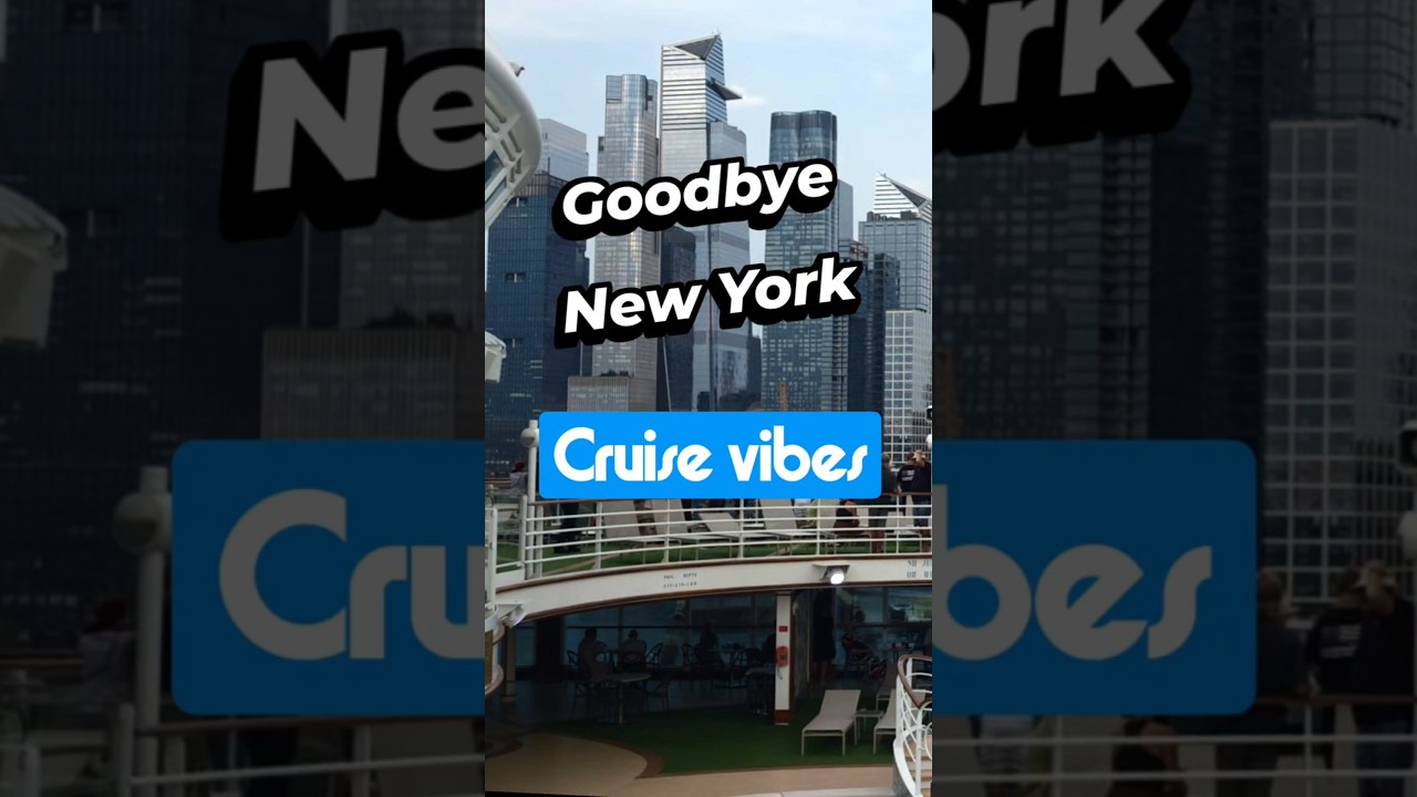 Sail out of New York on a cruise 🚢 #NYC #CruiseLife #TravelNewYork #Cruising