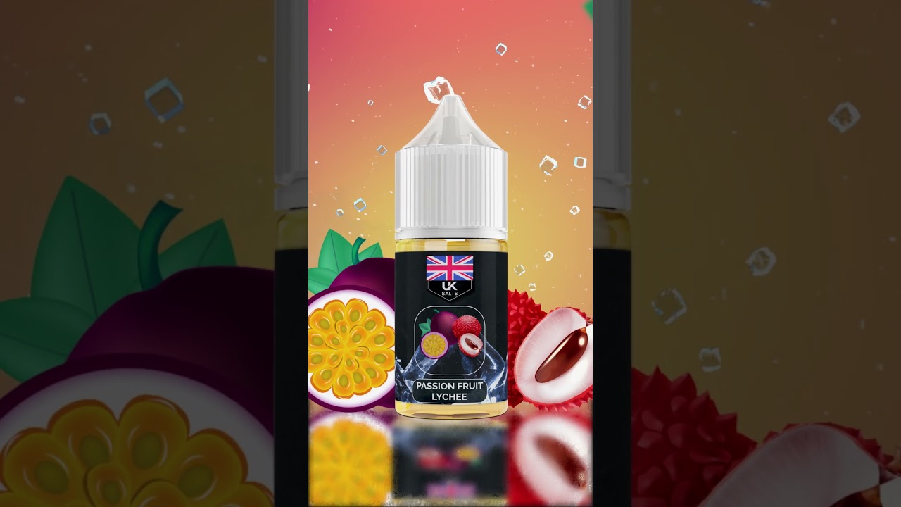 UKSALTS Iced Passion Fruit Lychee – Your Perfect Icy Escape