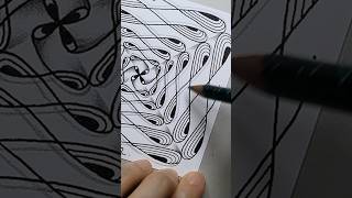 Drawing Zentangle – ECHOISM #zentangle #zentangleart #doodle #drawing #howtodraw #mandala #sketch