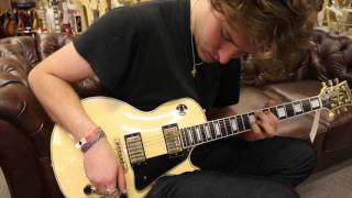 Video thumbnail of "Michael Lemmo playing a 1986 Gibson Les Paul Custom in White"