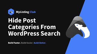 MyListing Tutorial: How to Hide Post Categories From WordPress Search for MyListing Websites