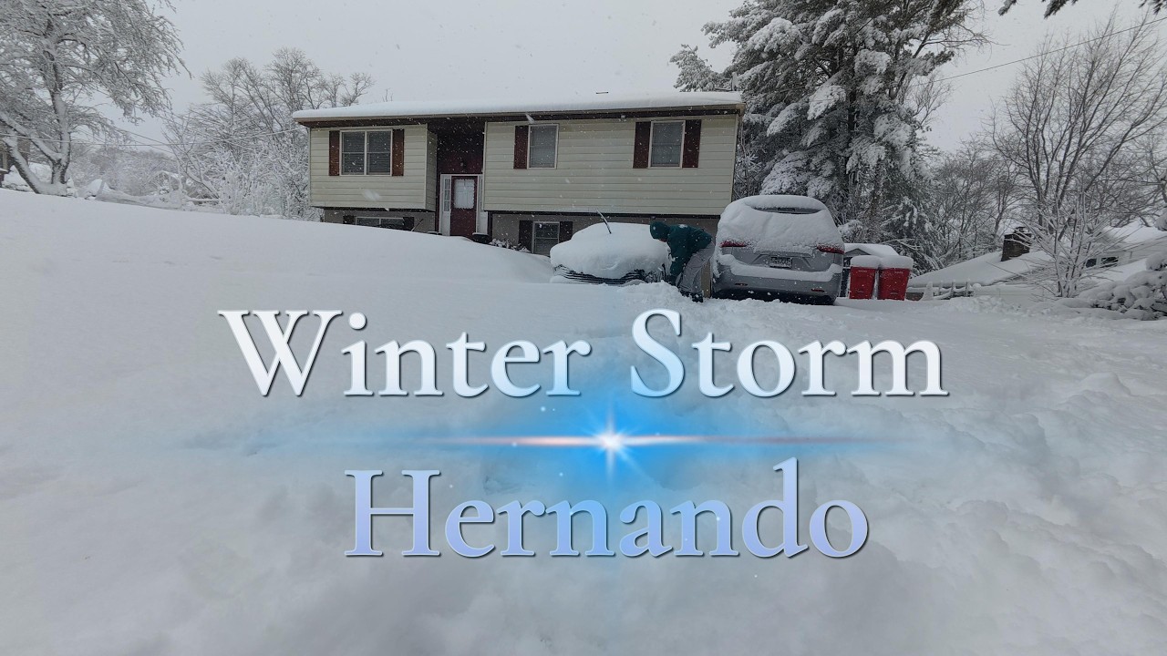 Hernando: Unexpected Snowfall / Winter Storm Hernando - YouTube