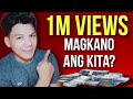 Magkano ang kita sa 1m views small vlogger