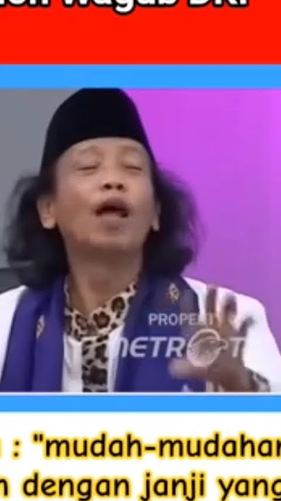 janji si Doel ke bang mandra saat masih calon wakil gubernur