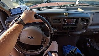 2003 Ford Excursion 6.0L - POV Drive 2003 Ford Excursion Eddie Bauer Test Drive