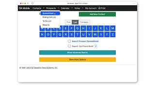Spreadsheet: Accessing the Prospect Log