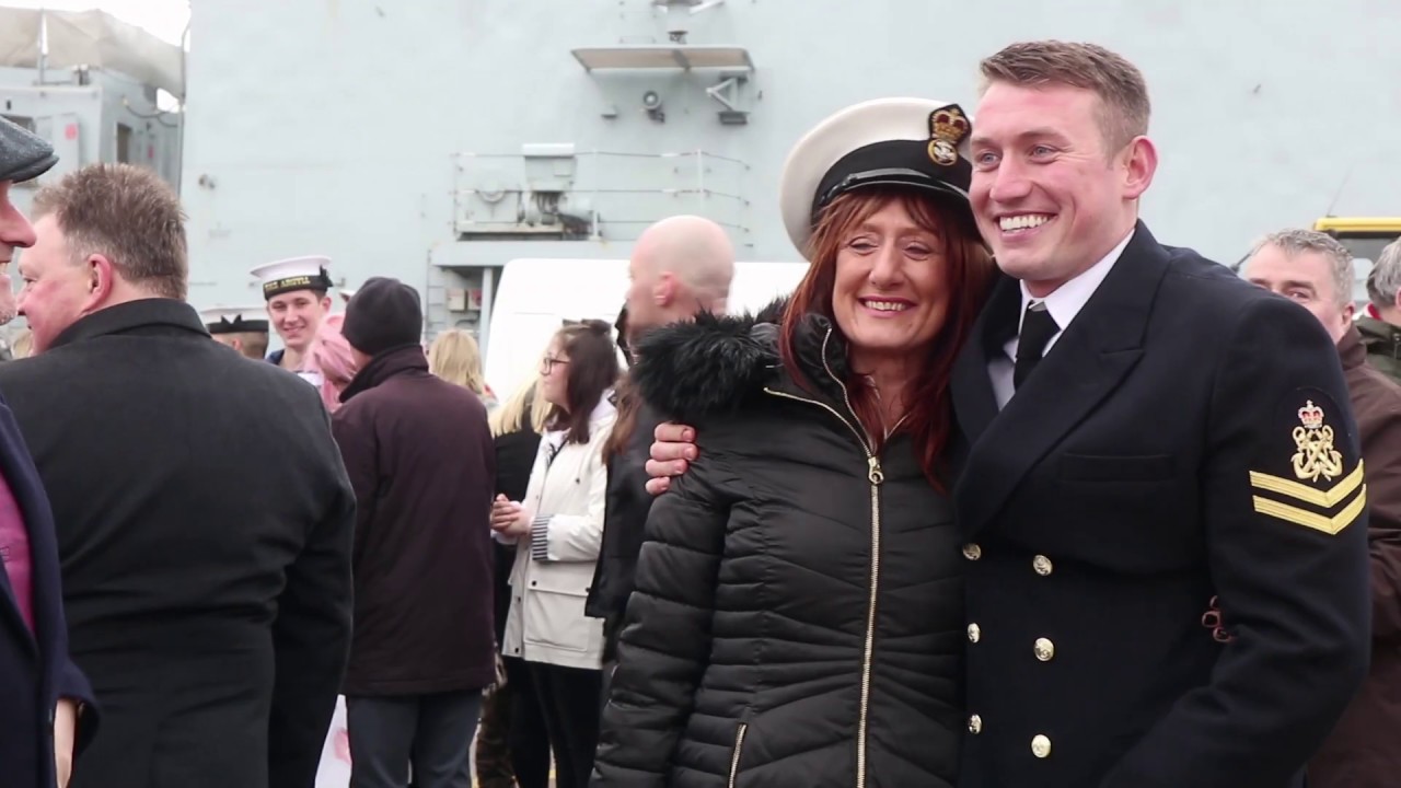 HMS Argyll Returns To Devonport After 9 Month Deployment YouTube