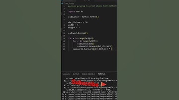 #python #program to #print #mobile #scrren #lock #pattern #short #shorts #programming #video #coding