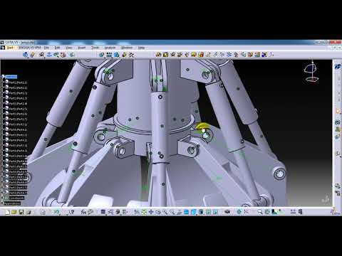 Tutorial - CATIA DMU Kinematics Scissor Type Grab Bucket Simulation