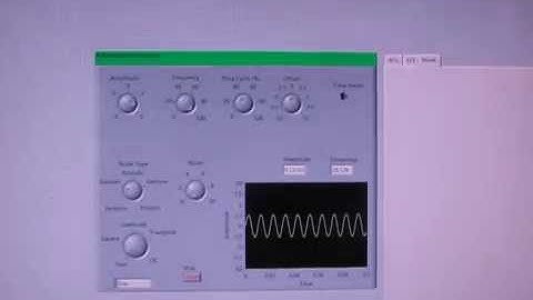 Labview Oscilloscope and Signal Generator