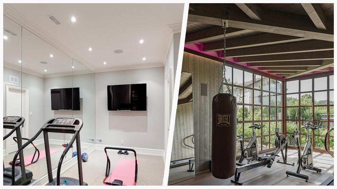 75 Gray Gray Floor Home Gym Design Ideas You'll Love 🔴 - YouTube