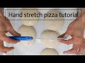 Italian hand stretching pizza technique