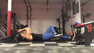 cross leg sit ups