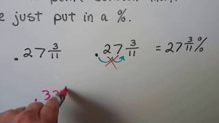 G.E.D. Math  11c, Changing a decimal to a percent