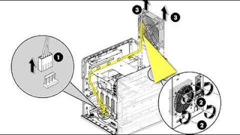 Remove/Replace: System Fan (HPE ProLiant MicroServer G7 Server)