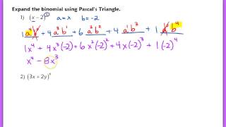 7.3 Pascal's Triangle
