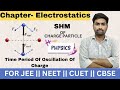 Time period of oscillation of charge particle || Equilibrium of Charges || JEE || NEET Physics