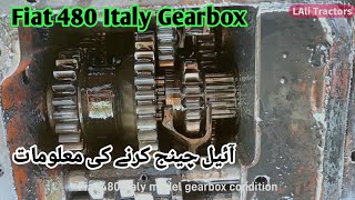 Fiat 480 Italy Model Gearbox Condition  Gearbox Oil Change Information