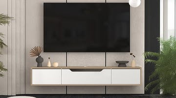 How to Install a Floating TV Stand / Quick DIY Guide / Easy Wall Mount Guide / Cover Adjustments