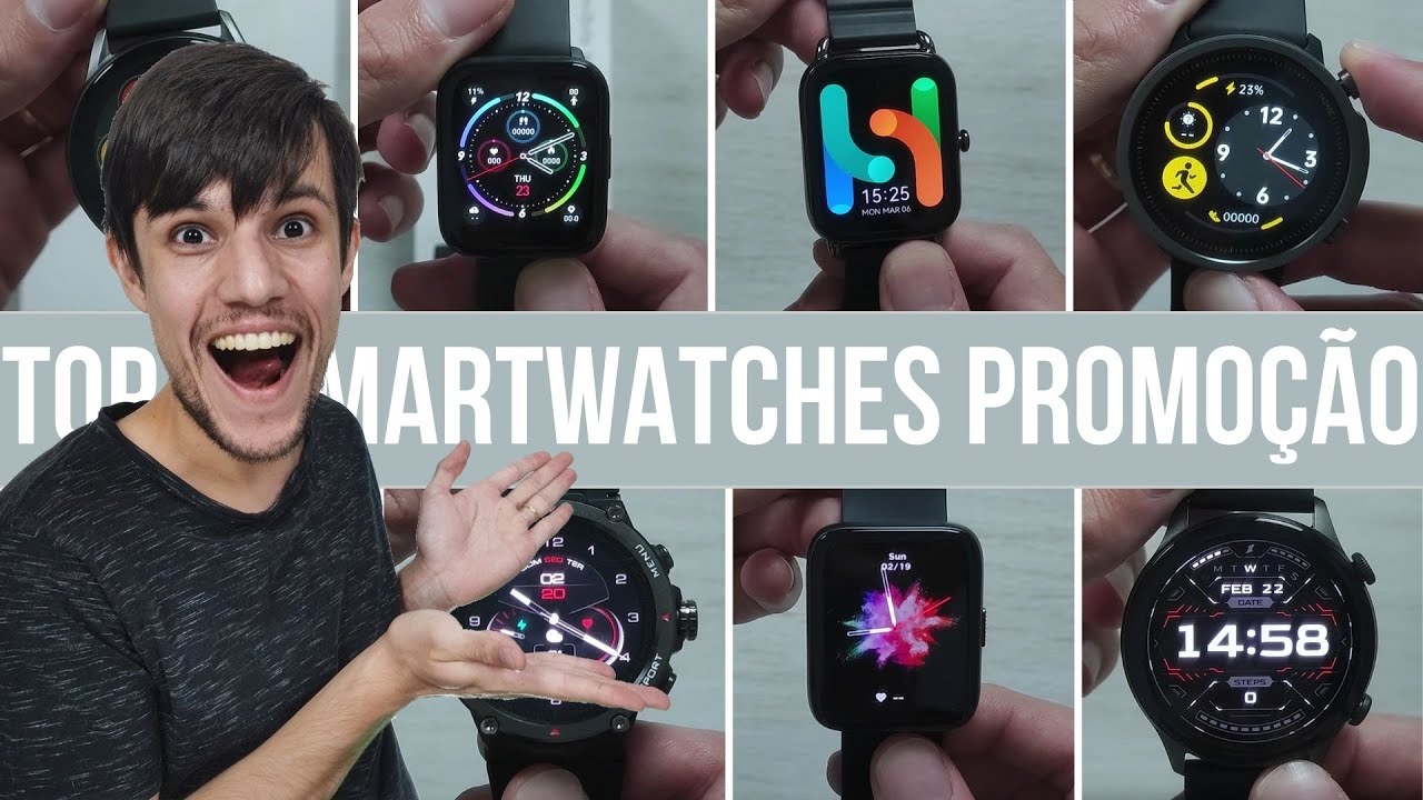 TOP 7 MELHORES SMARTWATCH Custo Benefício na minha opinião - YouTube