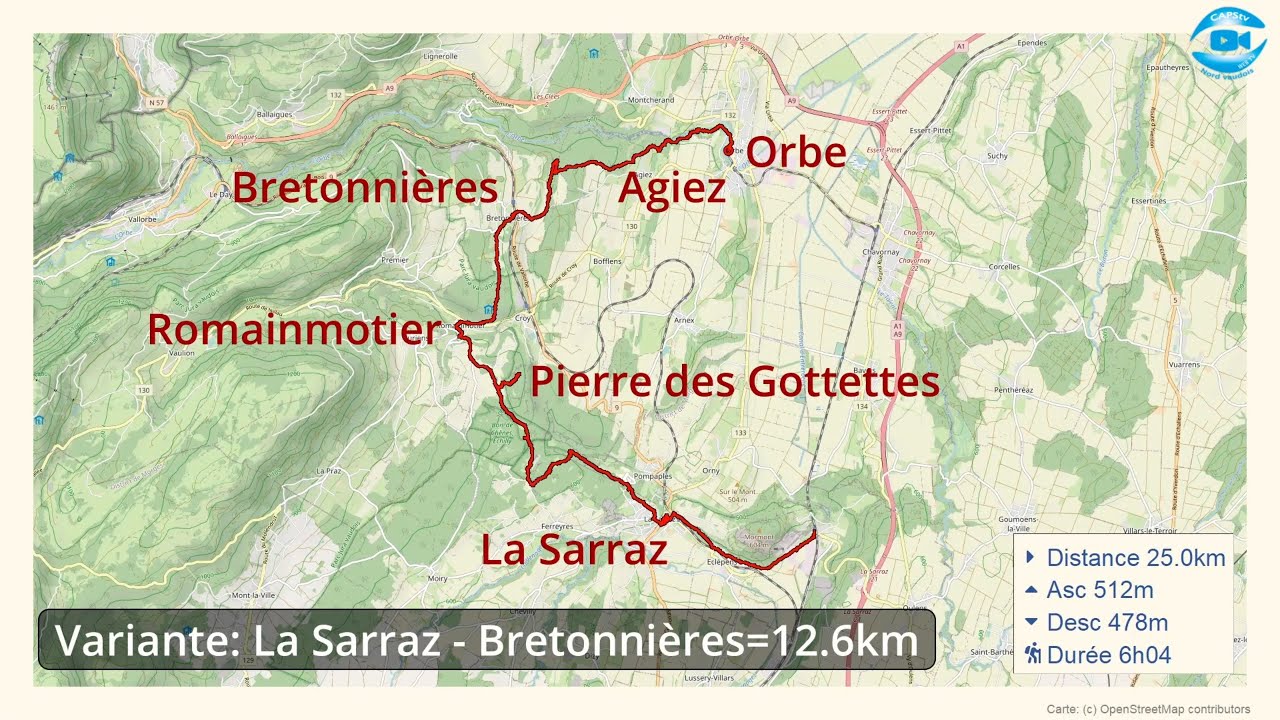 Eclepens – Orbe – Randobalade