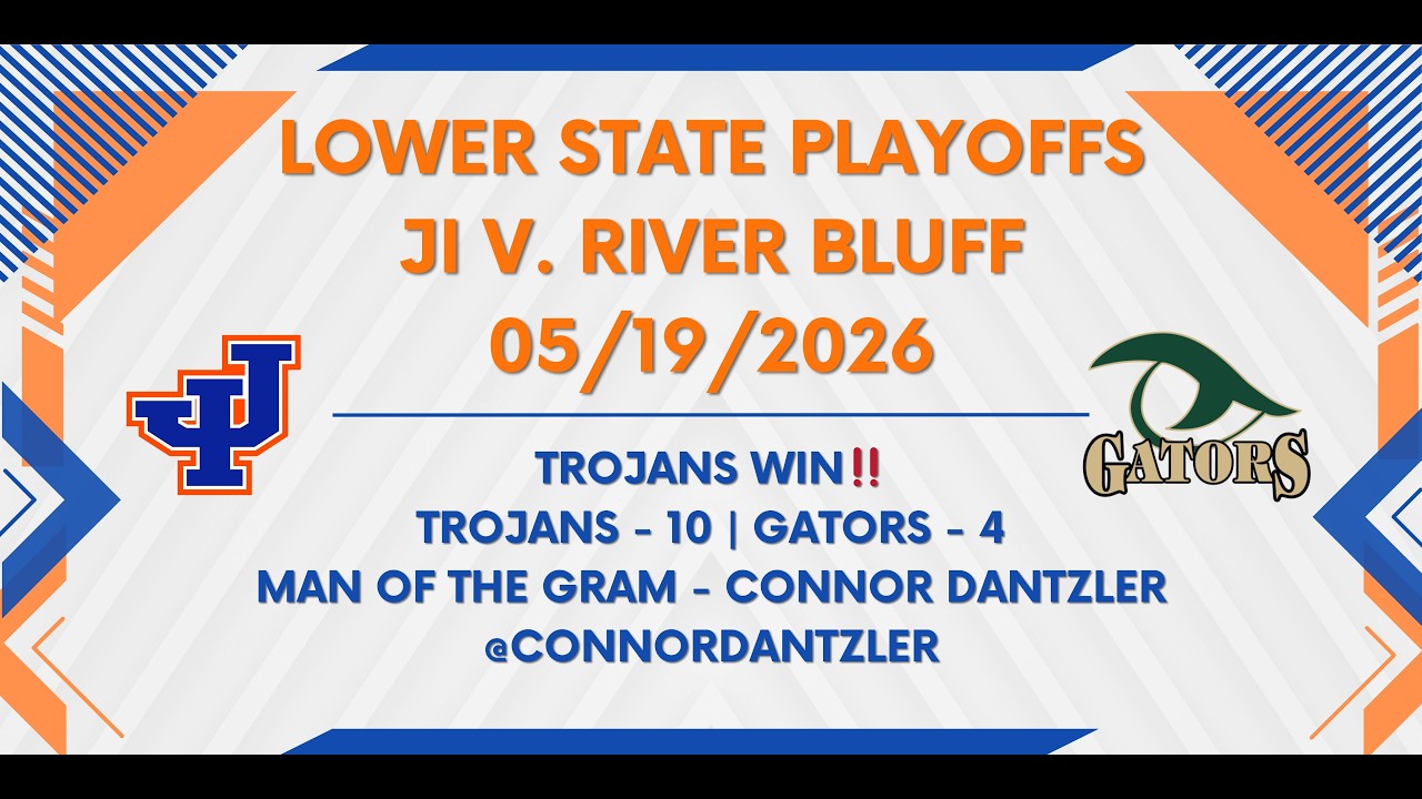 JI v. River Bluff - Lower State Playoffs - 05/19/2026 - YouTube
