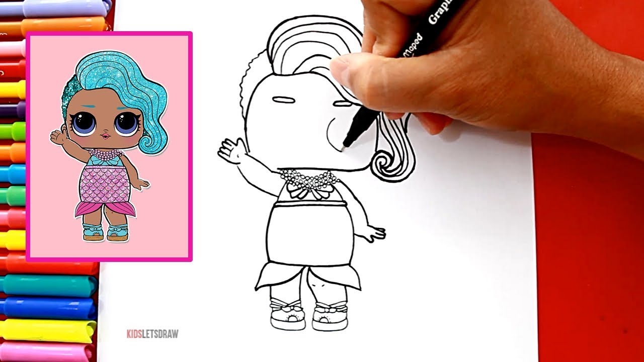 Aprende a dibujar a SPLASH QUEEN (Sirenita LOL Surprise!) - thptnganamst.edu.vn