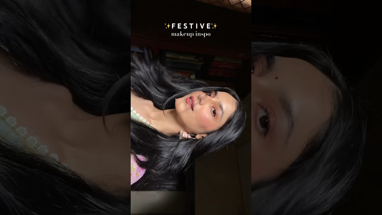 Festive makeup✨ #youtubeshorts #shorts #indianwear #indian #traditional #beauty #hindisong  #makeup