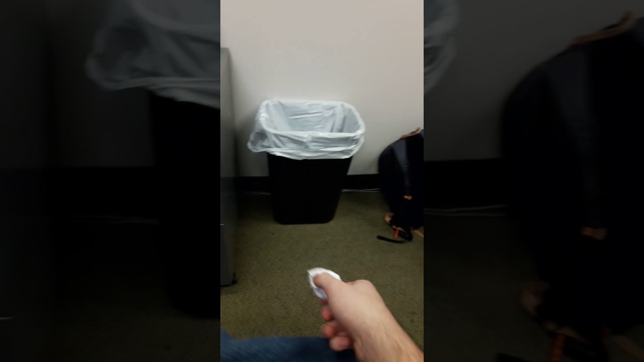 Throwing away a paper ball YouTube