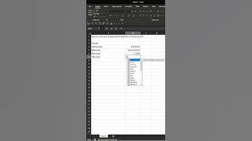 TBILLEQ Function #Shorts Microsoft Excel Tutorial